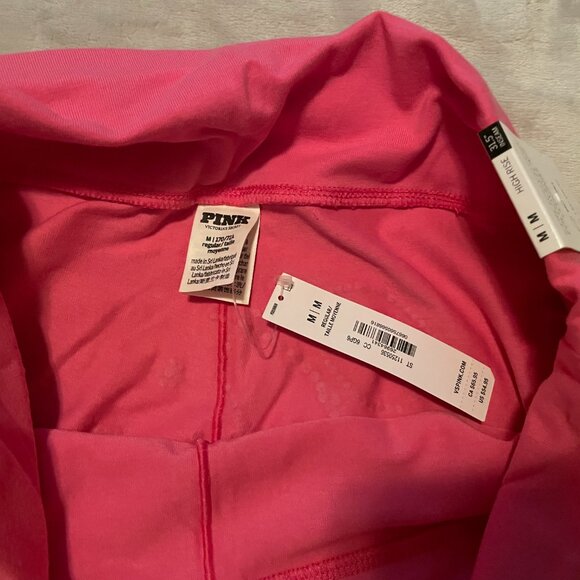 Victoria's Secret, PINK, M, BLING All Day Cotton Bling Foldover Flare Leggings - Picture 4 of 5